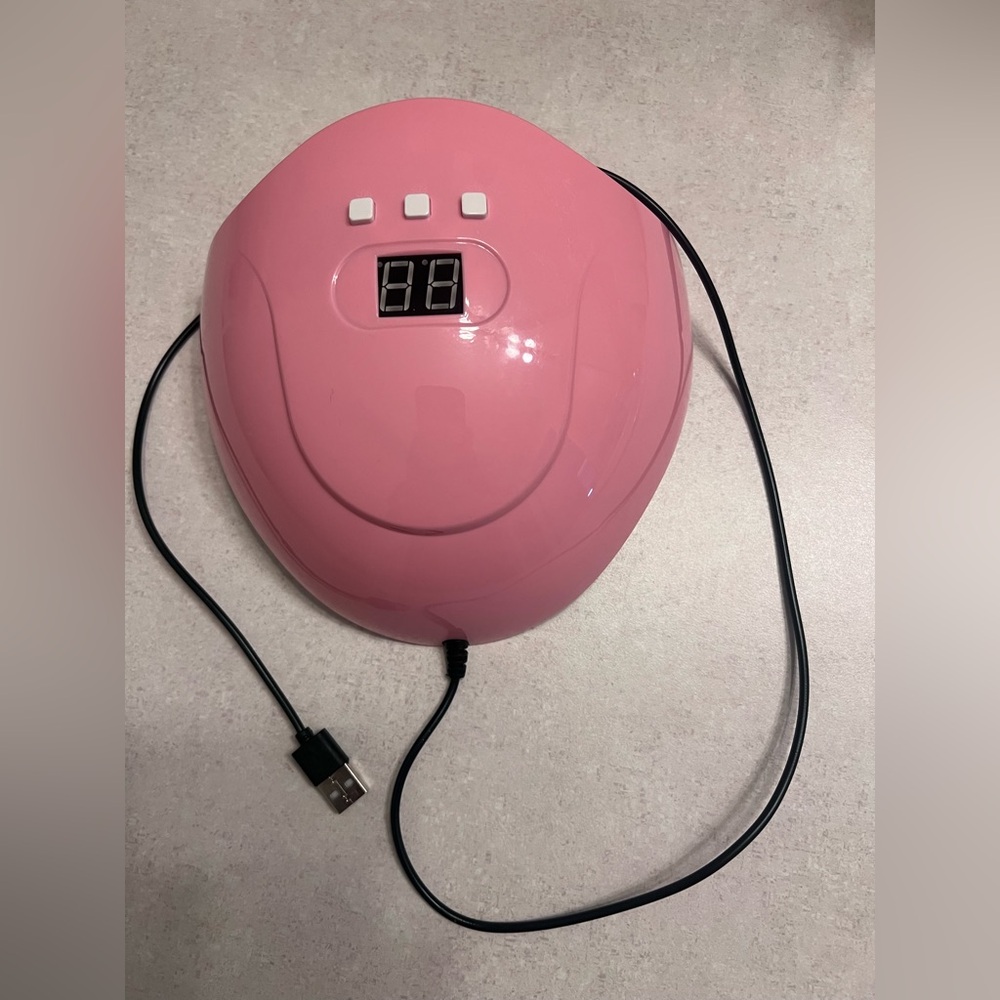 Pink LED Nail Dryer with Digital Display